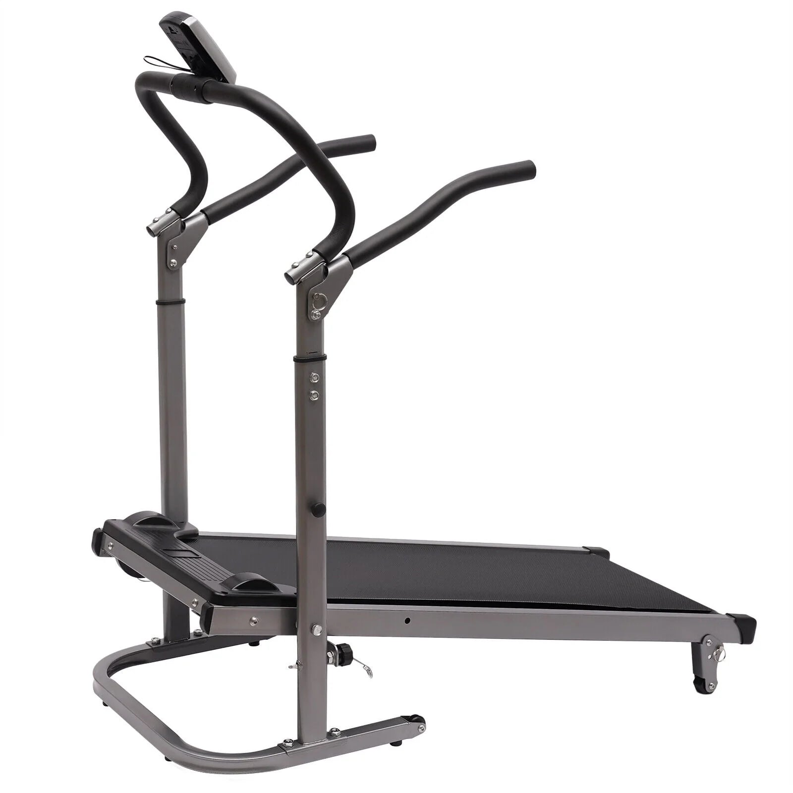 MIDUO Home Folding Treadmill with Incline Pink Y55541