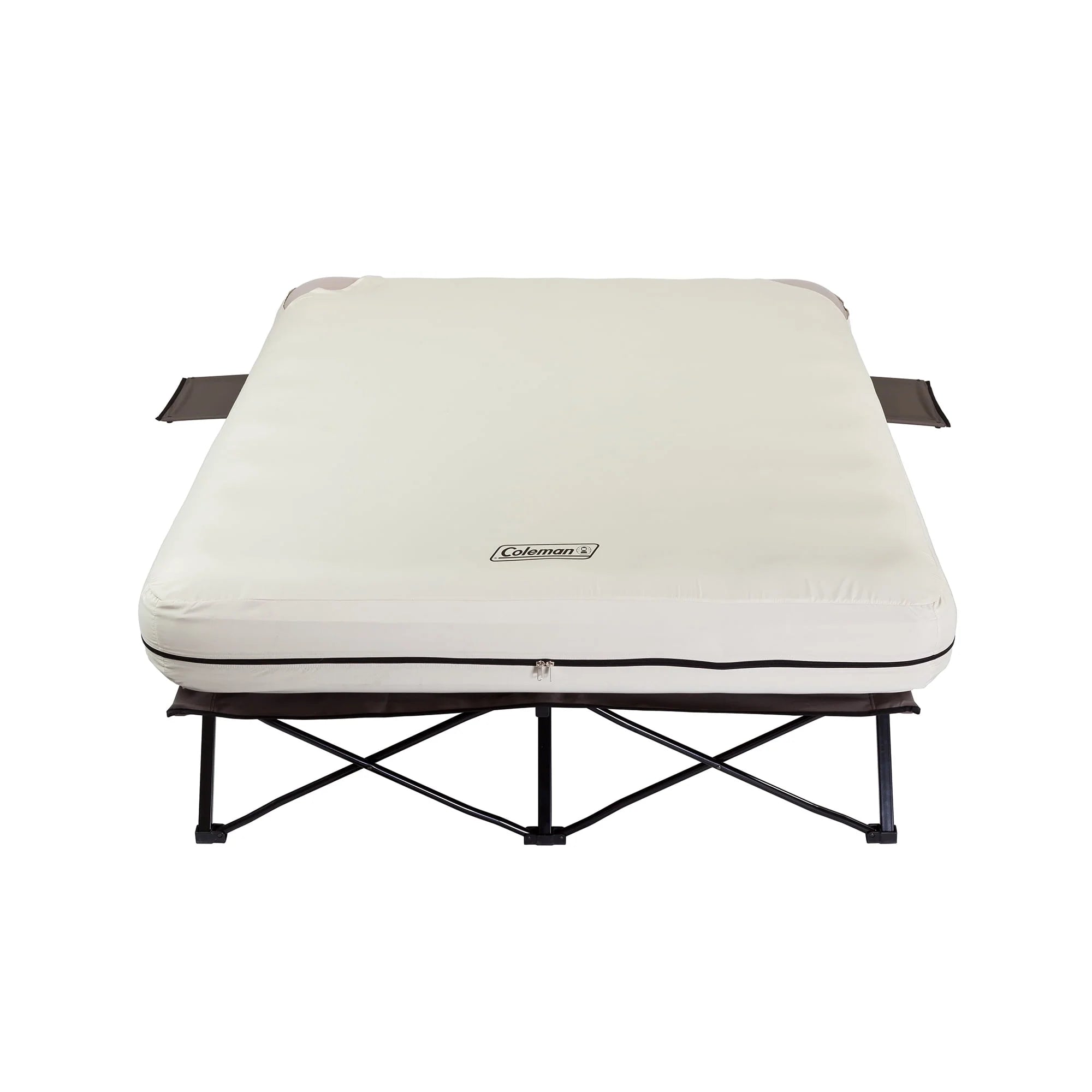 Coleman Cot and Queen Air Mattress Combo with Side Tables, Pump Included C142