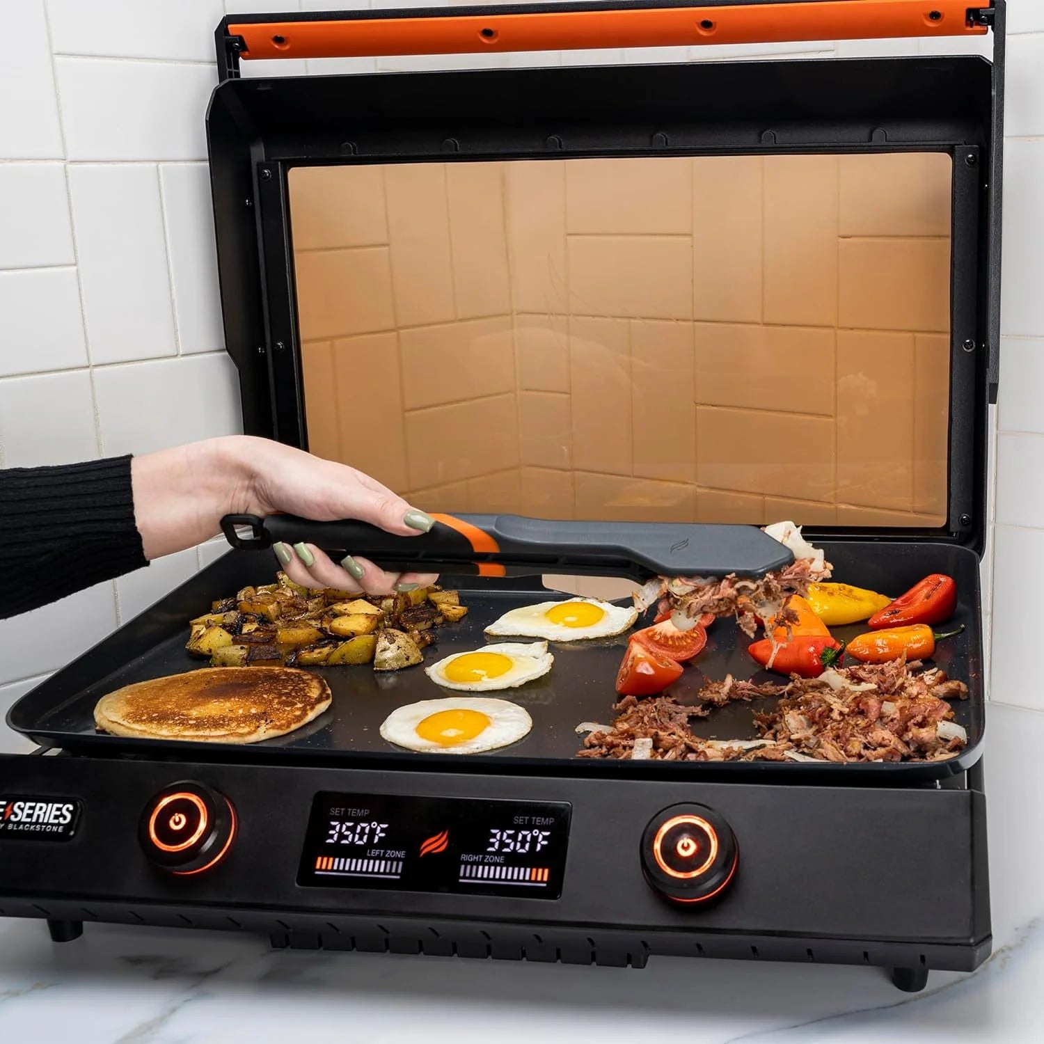 Blackstone 22 Inch Electric Griddle Nonstick with Lid, E-Series Tabletop A692