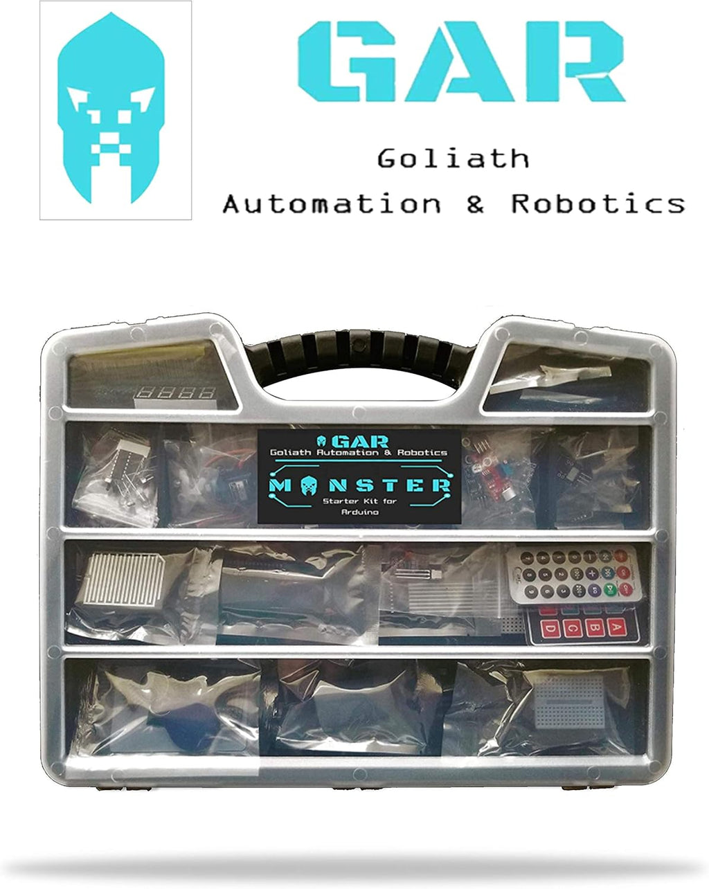 GAR Monster Starter Kit for Arduino Uno Mega Nano with ESP32 and 25 Sensor Modules X2193