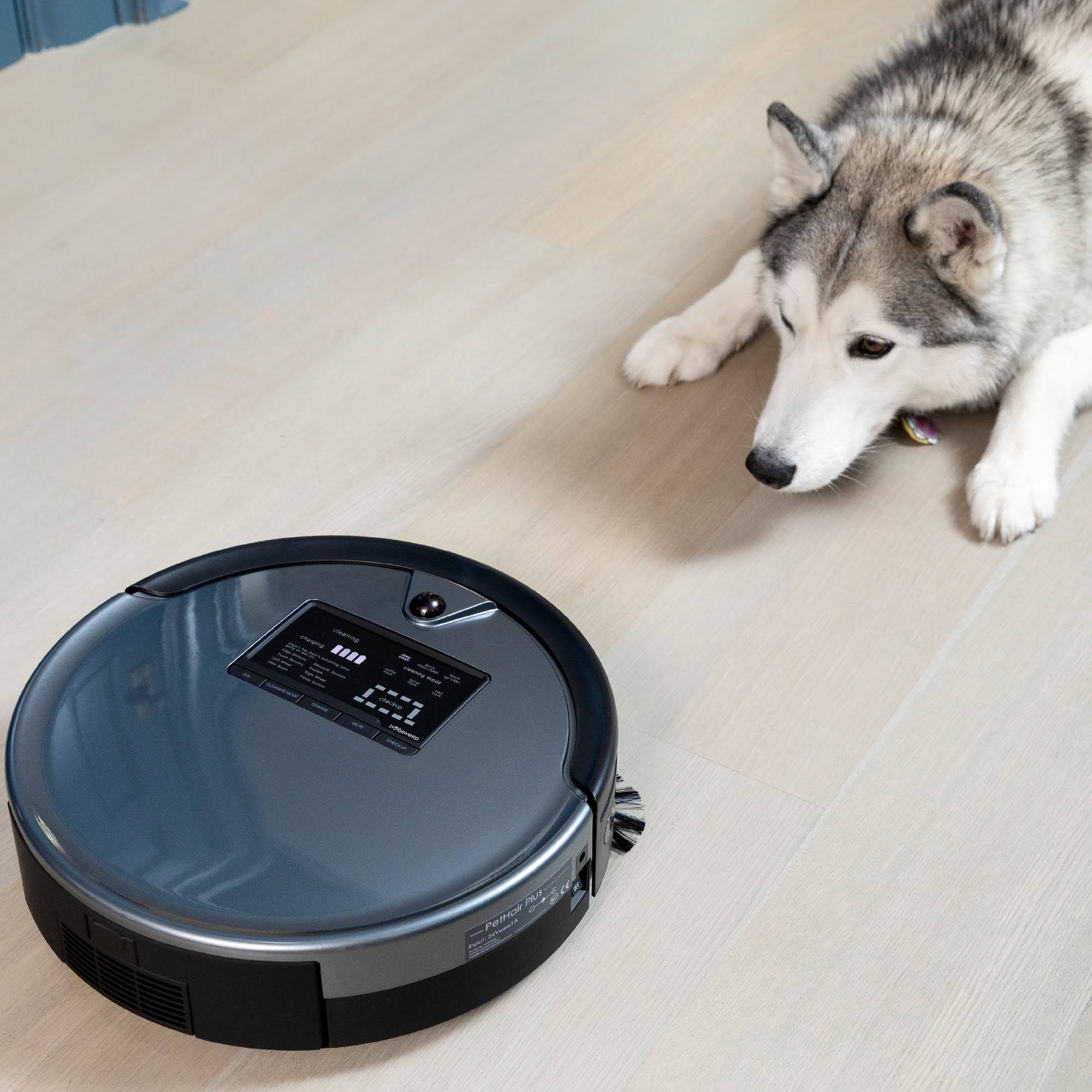 bObsweep Bob PetHair Plus Wet/Dry Robotic Vacuum Charcoal N9714