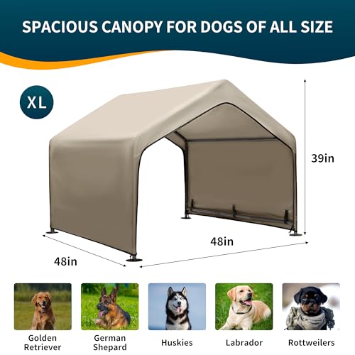 Dog Tent Outdoor Extra Large Waterproof Shade Shelter for Pets, Gray I68919
