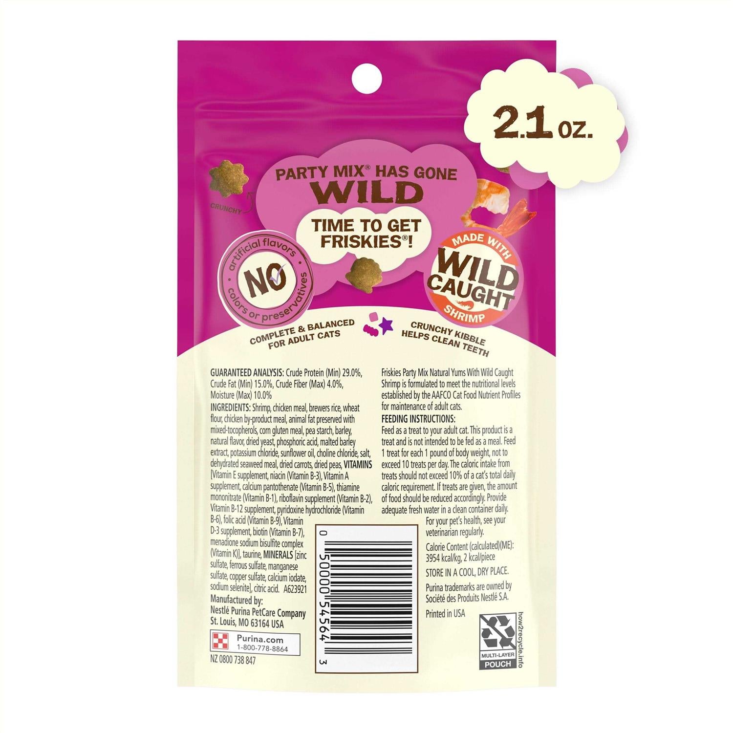 Friskies Cat Treats Party Mix Natural N87948