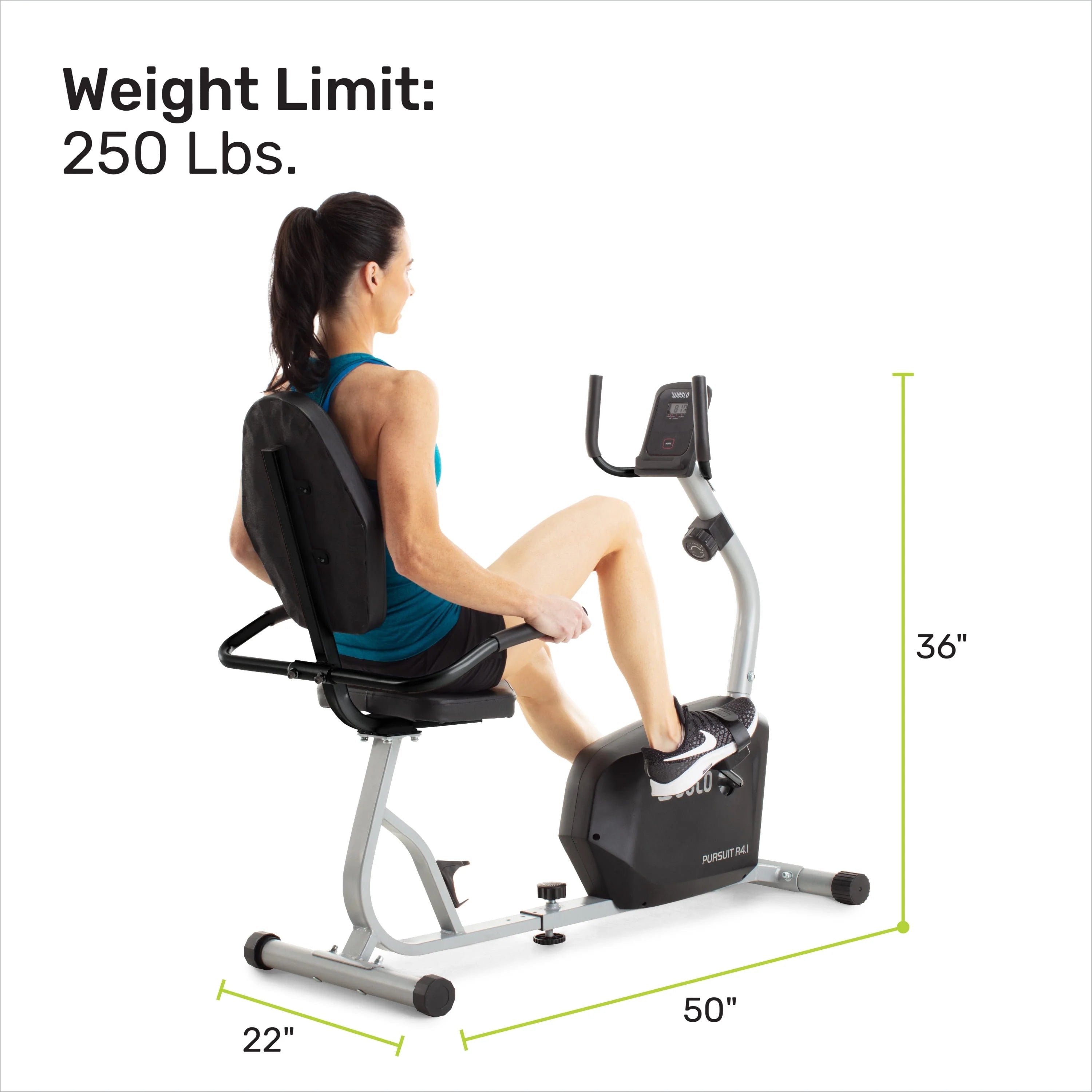 Weslo Pursuit R 4.1 Recumbent Exercise Bike V9067