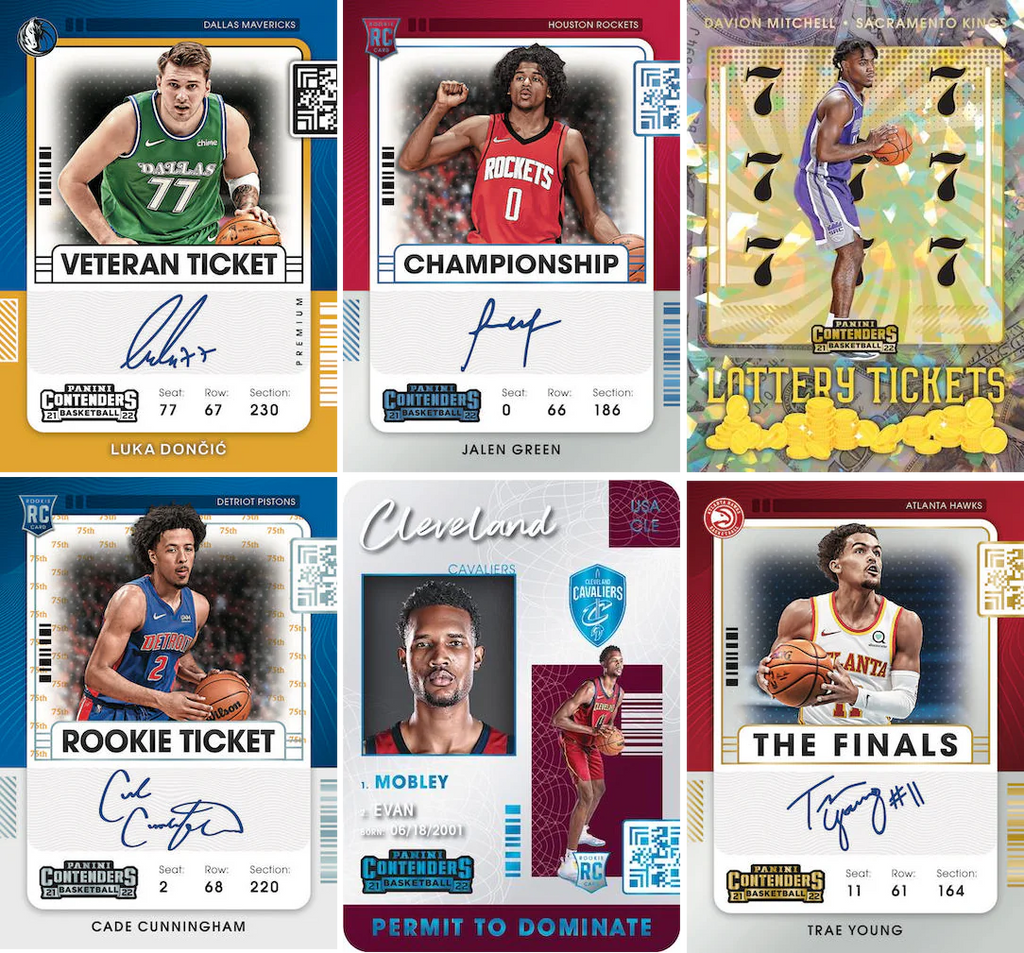 21-22 Panini Contenders Basketball Blaster Box Trading Cards X104267