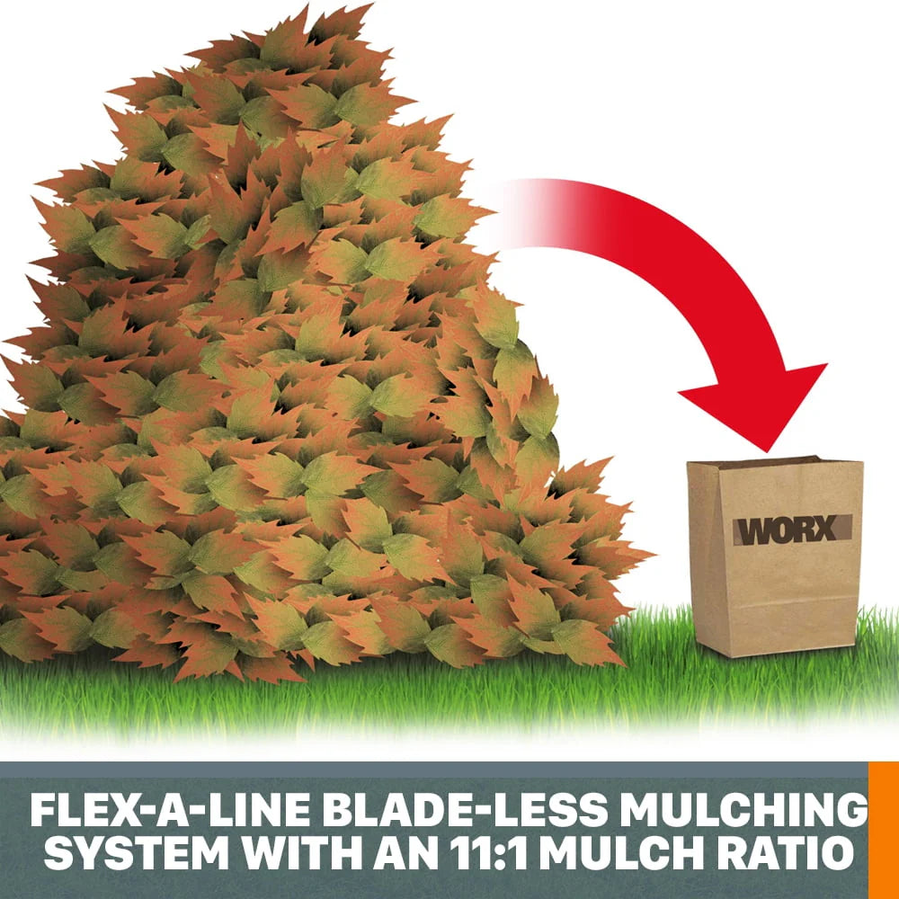 Worx WG430 13 Amp Electric Leaf Mulcher J17206