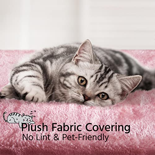 Yaheetech Multi-Level Cat Tree with Scratching Posts, Plush Perches and Condo, Dark Gray and White V70137