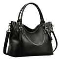 HESHE Genuine Leather Tote Shoulder Bag for Women P1142