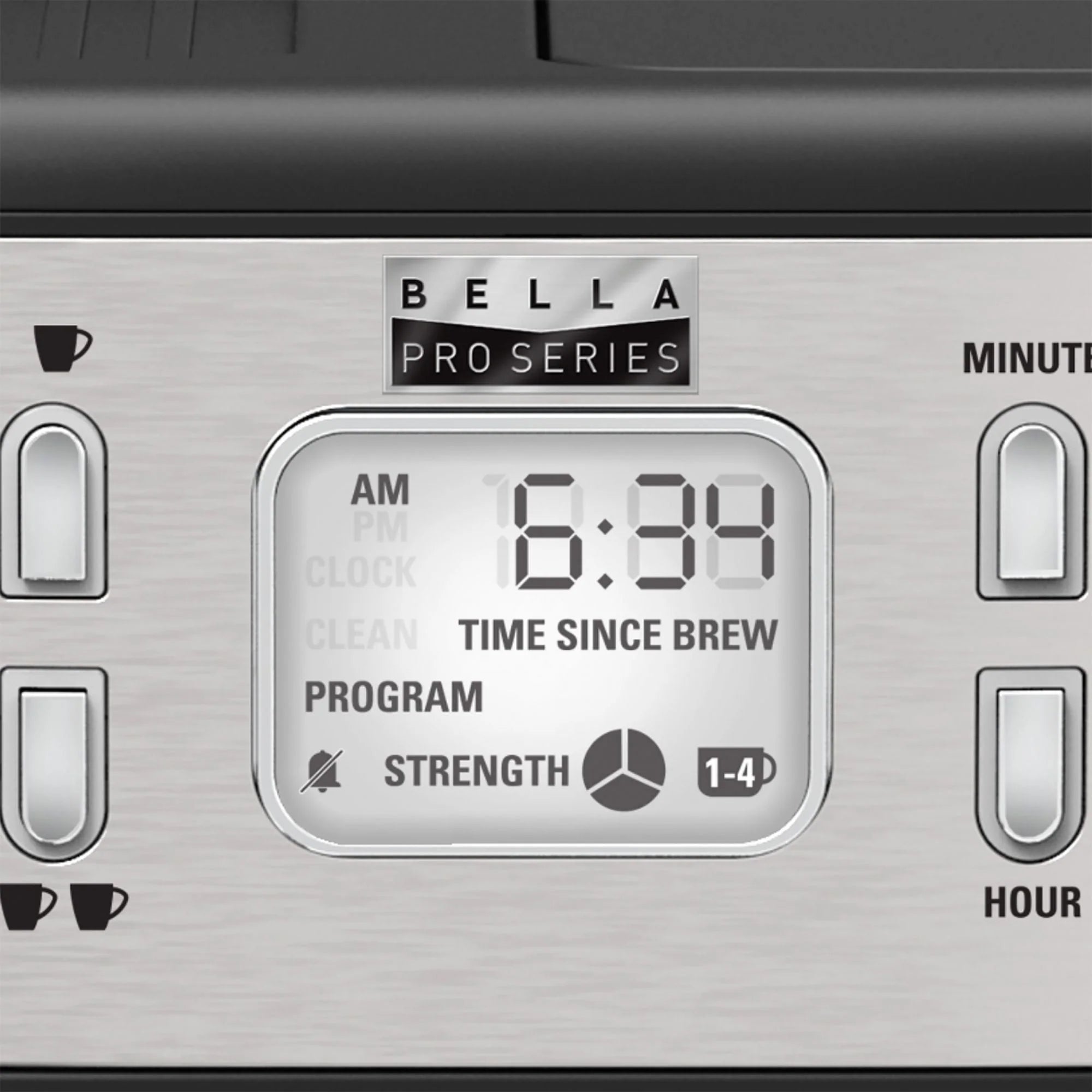 Bella Pro Series 19-Bar Espresso and 10-Cup Drip Coffee Maker, Stainless Steel J736949
