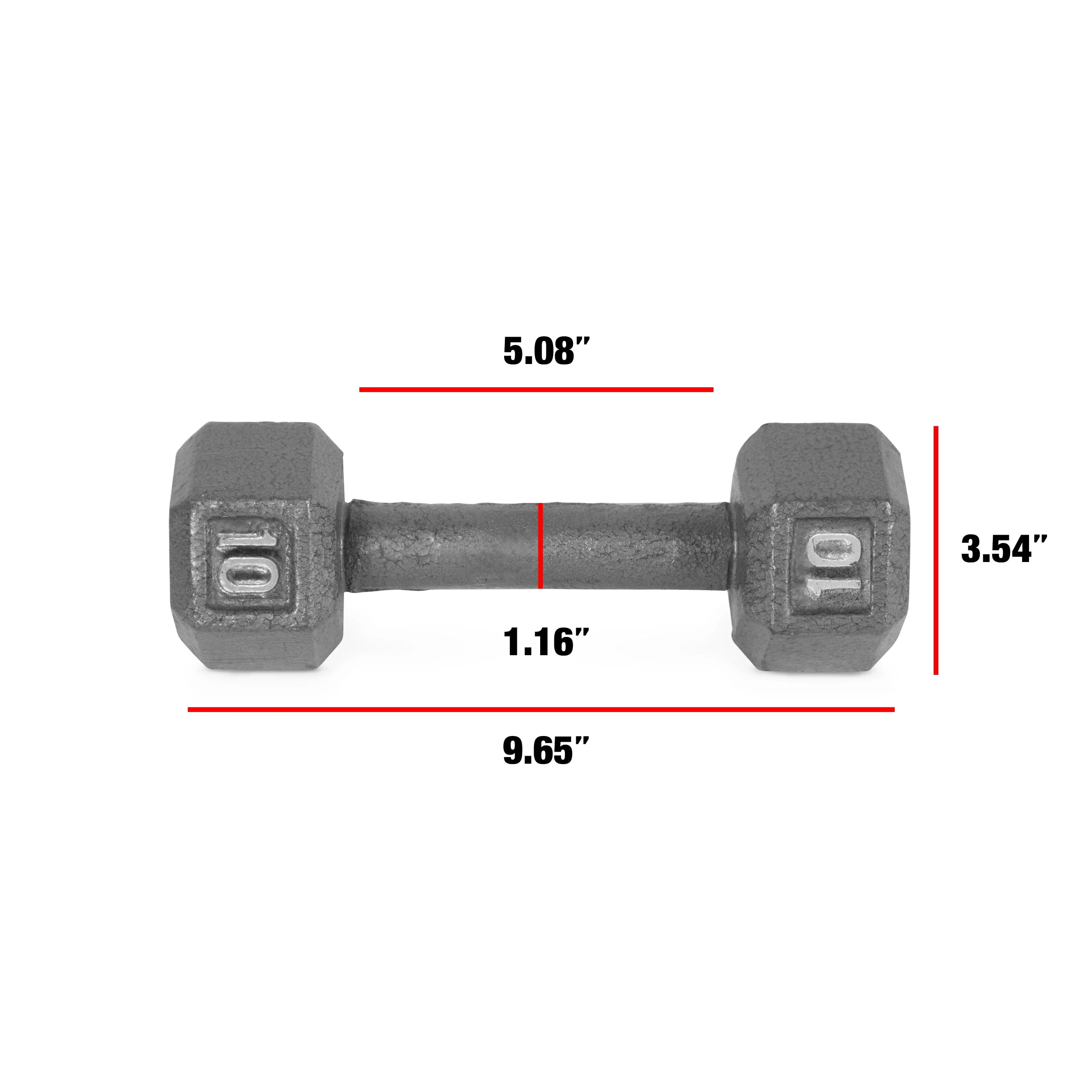 CAP Barbell Cast Iron Dumbbell 25 Lb Pair H734
