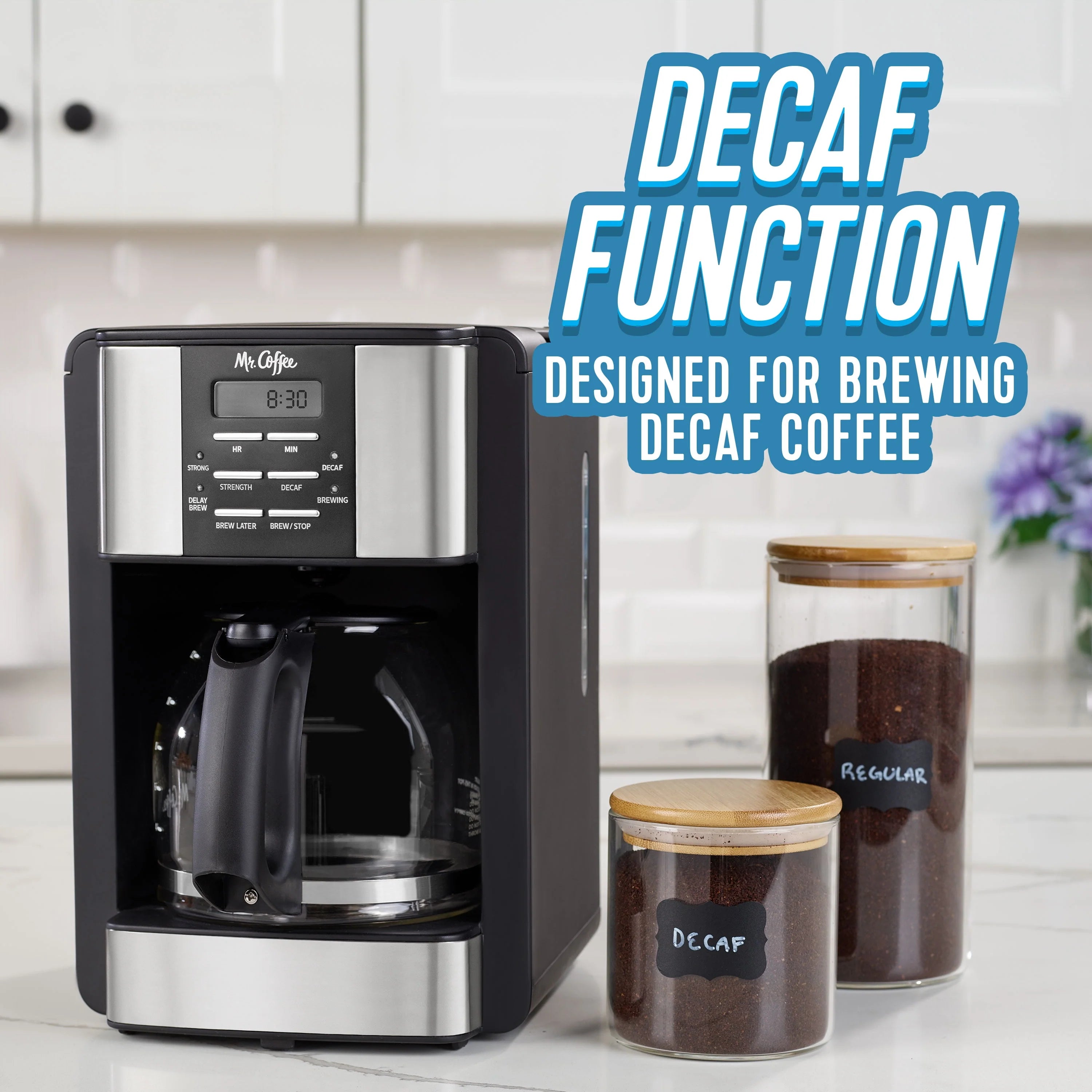 Mr. Coffee 12 Cup Speed Brew Coffee Maker with Decaf Function E301