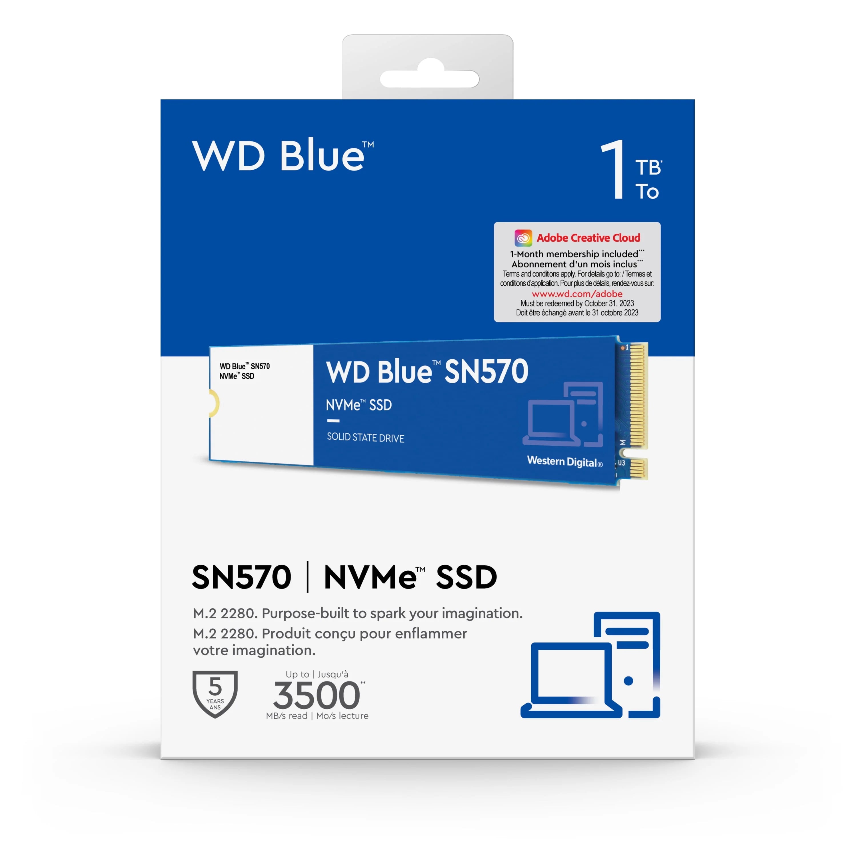 WD Blue SN570 500GB NVMe SSD R555