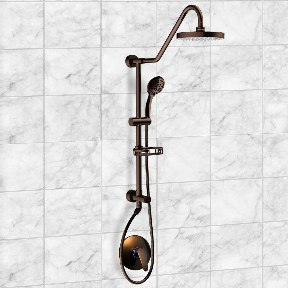 Pulse Kauai III Dual Rain Shower Hand Held Head Spa System, Oil Rubbed Bronze Z5006