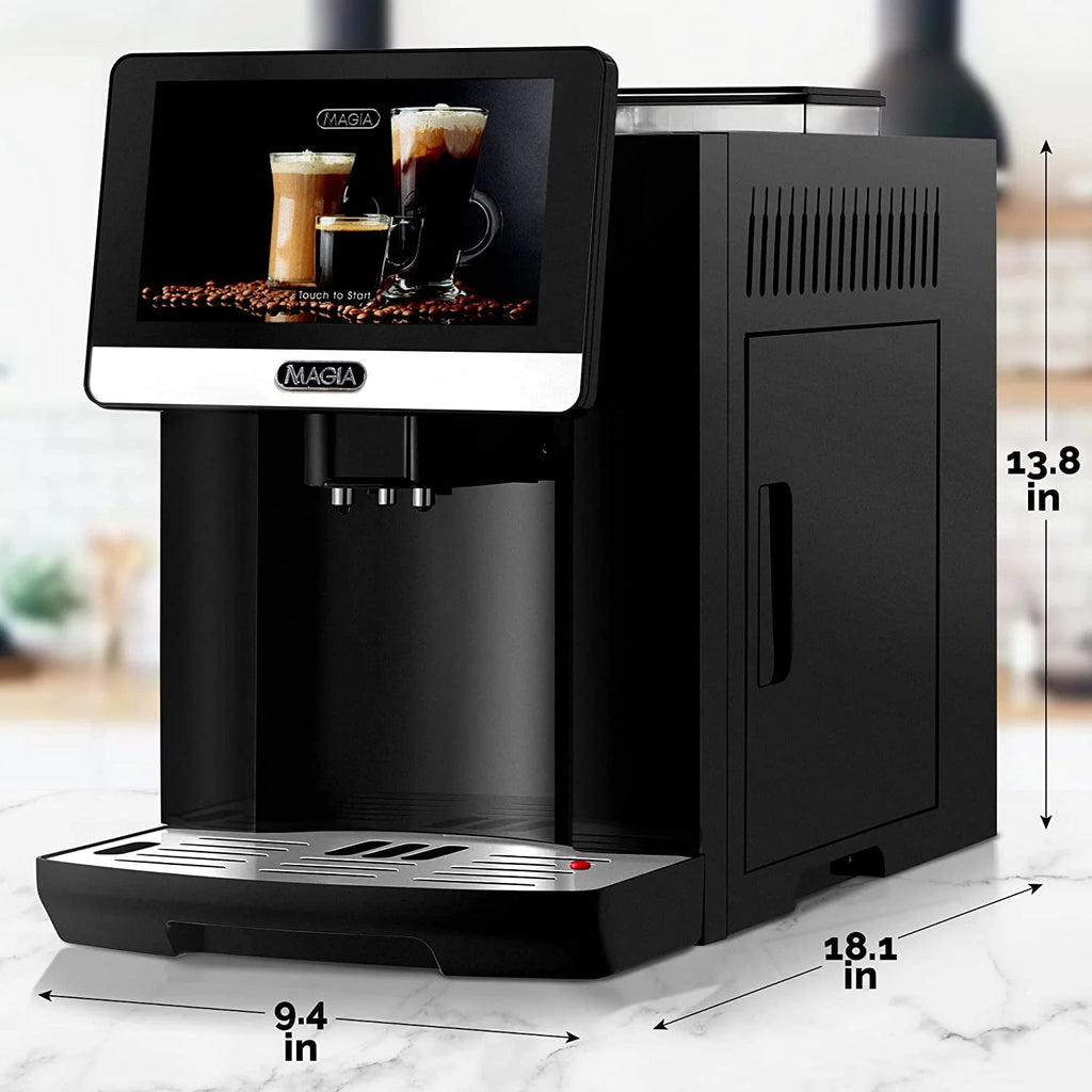Zulay Kitchen Magia Super Automatic Espresso Machine 1800ml Black Y69142