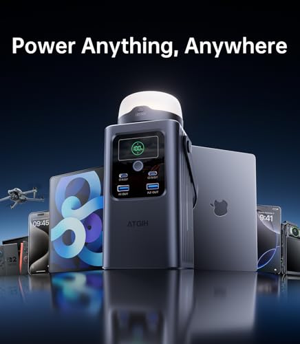 Camping Portable Power Station 198.4Wh LiFePO4 Battery with USB-C Output X56637