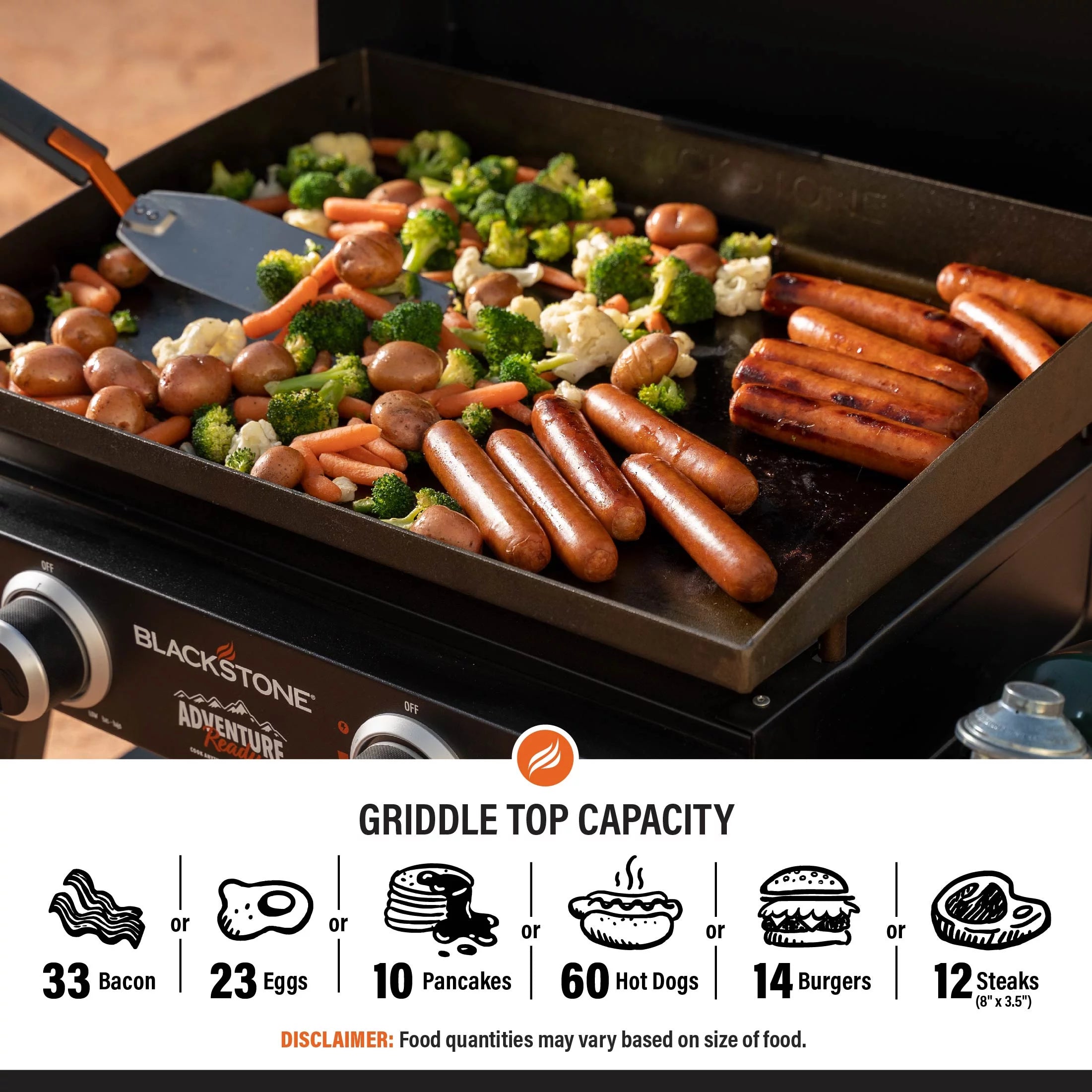 Blackstone Adventure Ready 22 Propane Griddle with Stand and Adapter Hose T46476