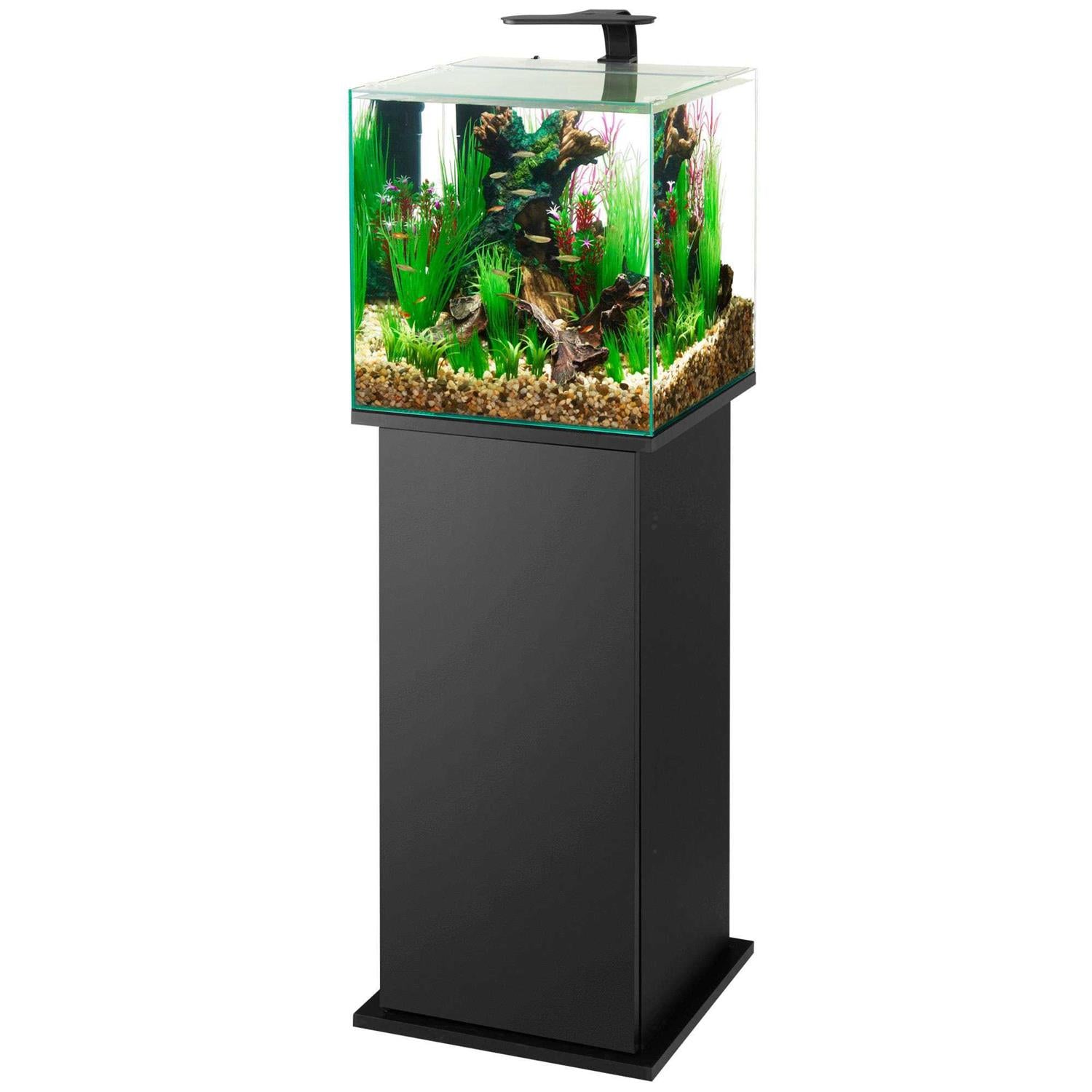 Aqueon Black Pedestal Aquarium Stand W345616