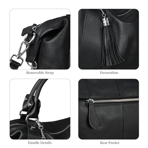 HESHE Women's Genuine Leather Crossbody Handbag F1819