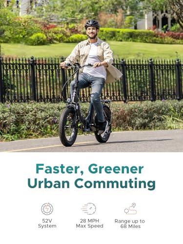 ENGWE L20 2.0 Electric Bike for Adults, 20" Fat Tire, Removable Battery T679486