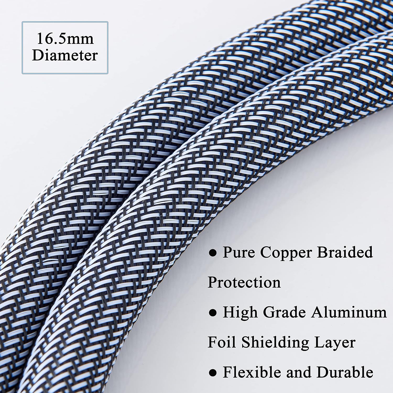 Pailvens HiFi Power Cable AC Power Cord 12AWG Audiophile Power Line 5FT Pack of 2 O58057