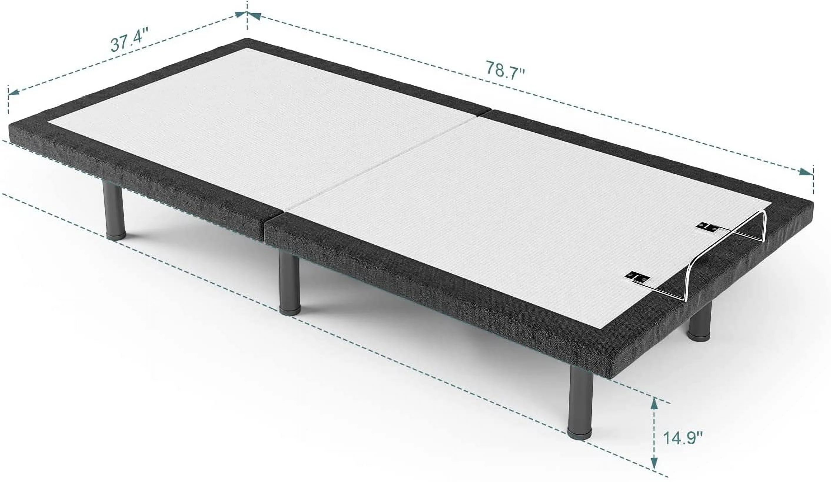 Twin Adjustable Bed Frame with Zero Gravity and 3-Speed Massage Q497