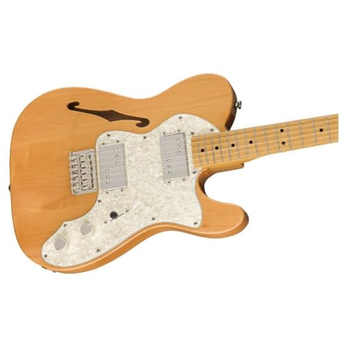 Squier Classic Vibe 70s Thinline Telecaster Electric Guitar Natural Maple Fingerboard W3907