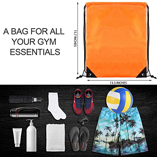 GoodtoU 40 Pack Drawstring Backpacks Waterproof Nylon Cinch Bags for School Gym N792