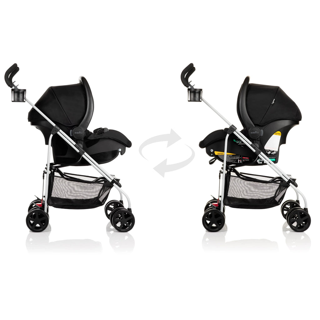 Evenflo Reversi Lightweight Reversible Stroller, Altair Black F135961