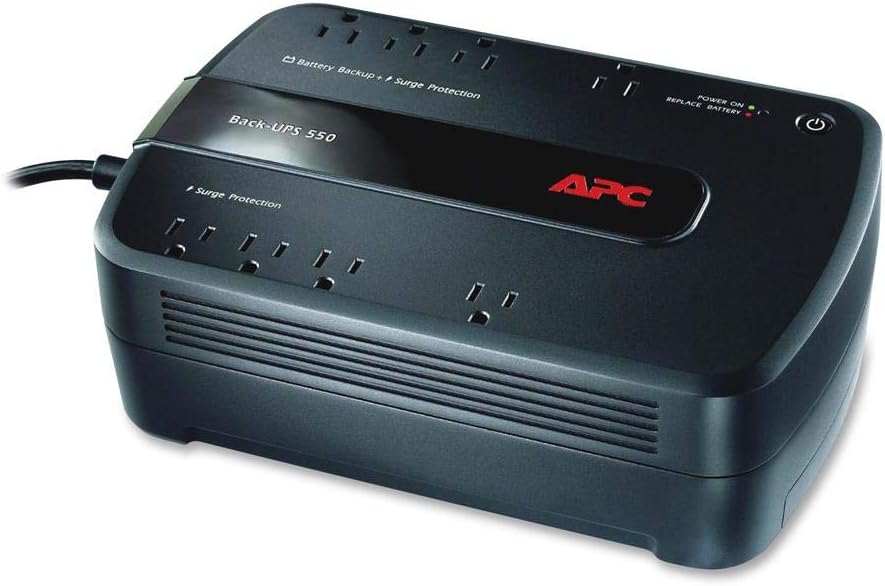 APC UPS Battery Backup and Surge Protector, 600VA Backup Battery Power Supply, BE600M1 Back-UPS with USB Charger Port Pack of 2