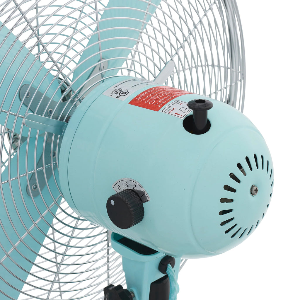 Better Homes & Gardens 16 inch Adjustable Oscillating Metal Stand Fan, Red O2097