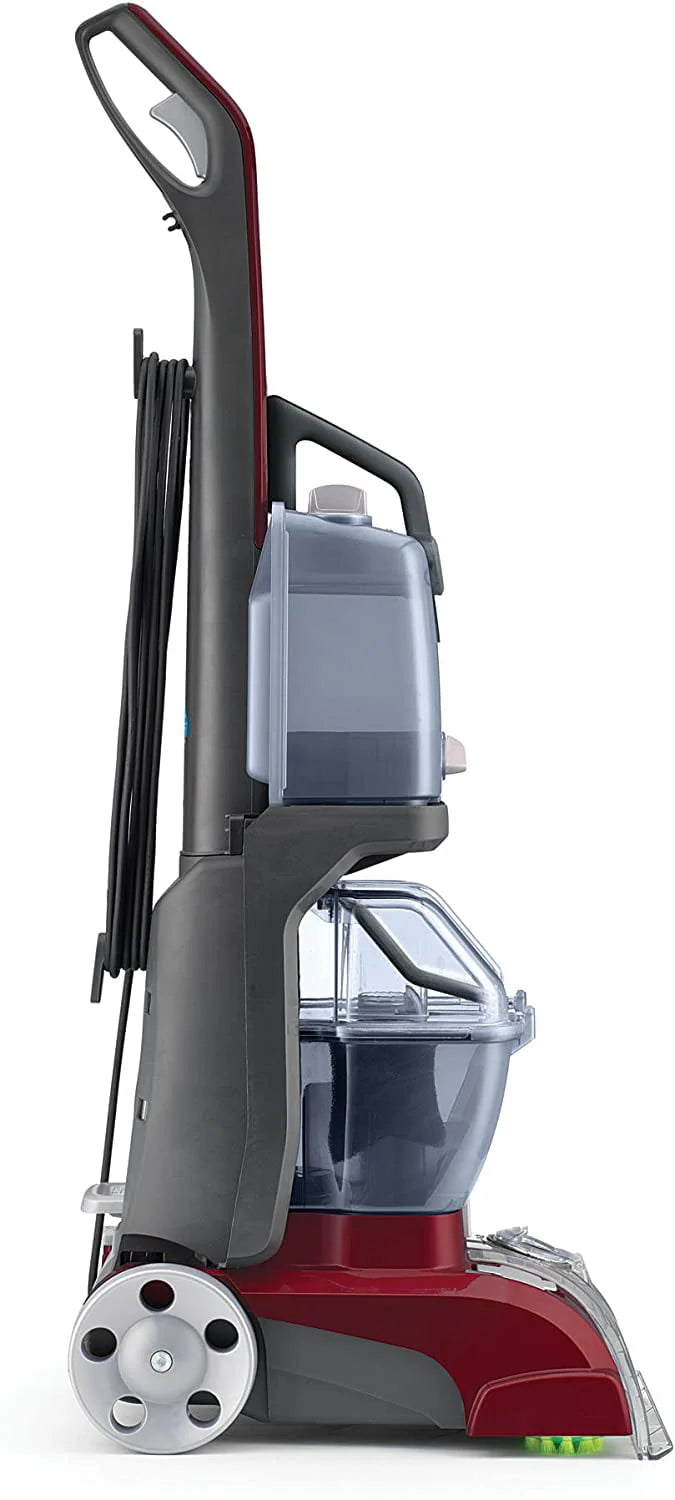 Hoover Power Scrub Deluxe Carpet Cleaner Machine, Upright Shampooer, Red N77491