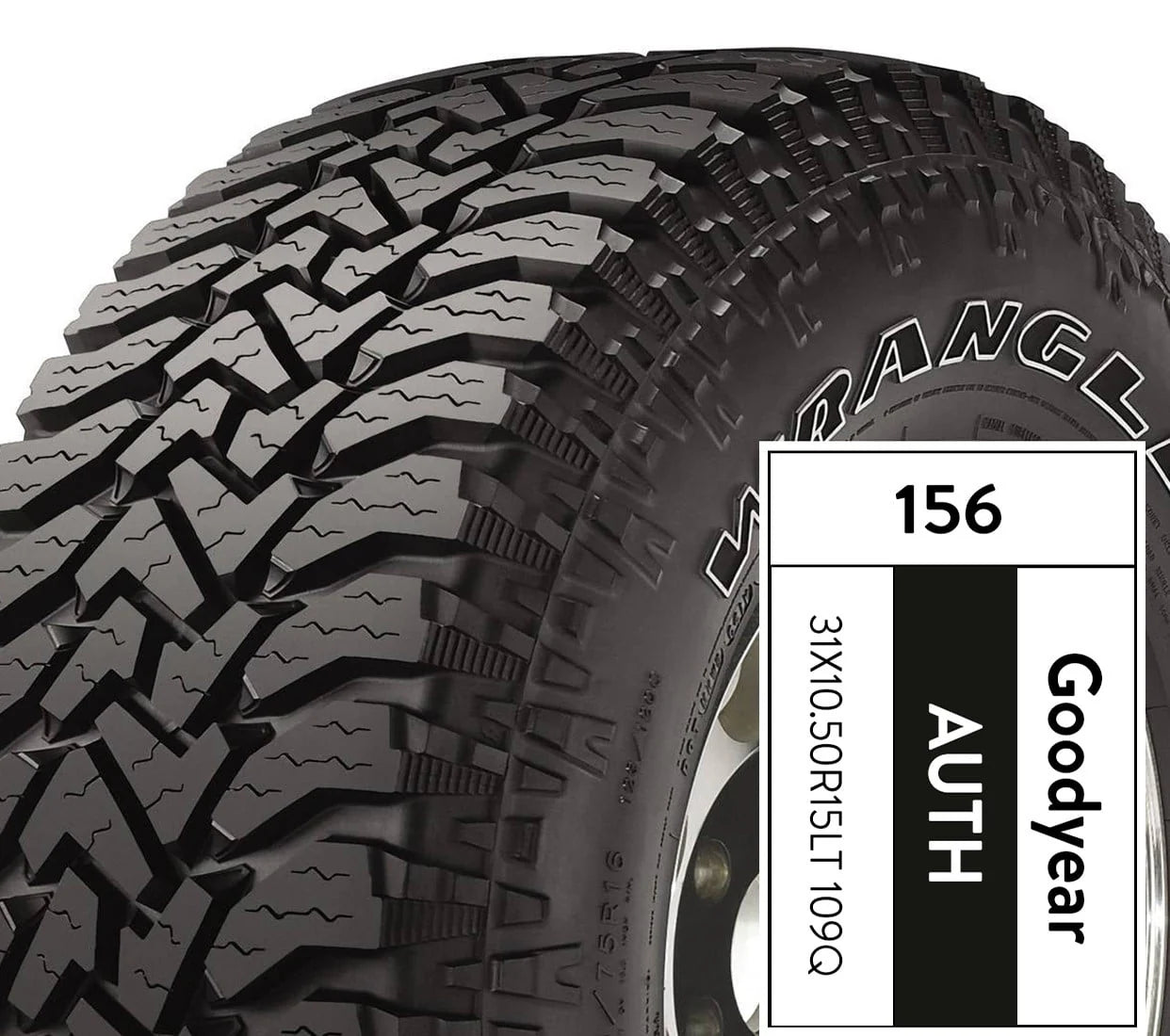Goodyear Wrangler Authority A/T 31X10.50R15LT All-Terrain Tire U499