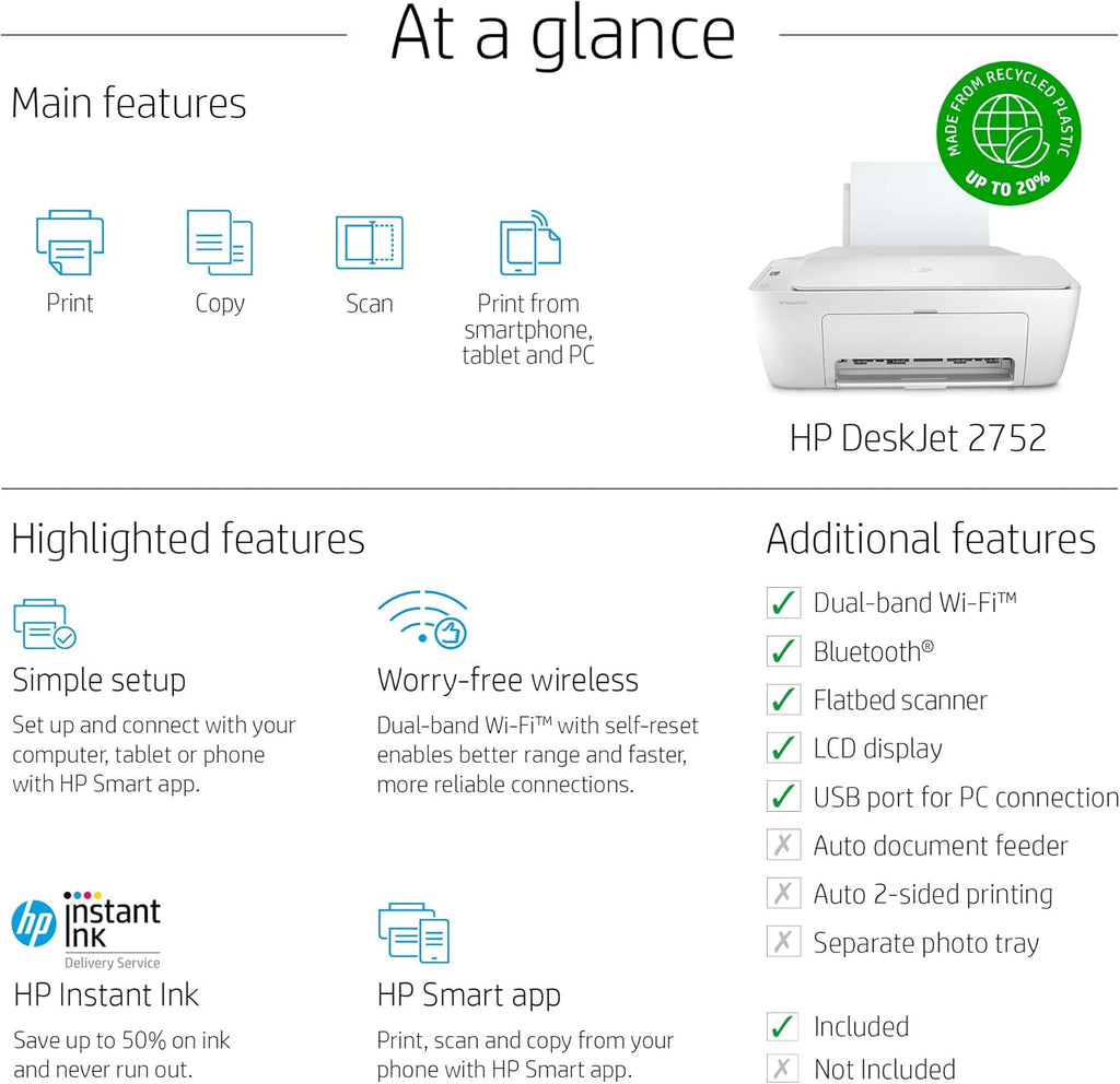HP DeskJet Wireless All-in-One Color Inkjet Printer P46024