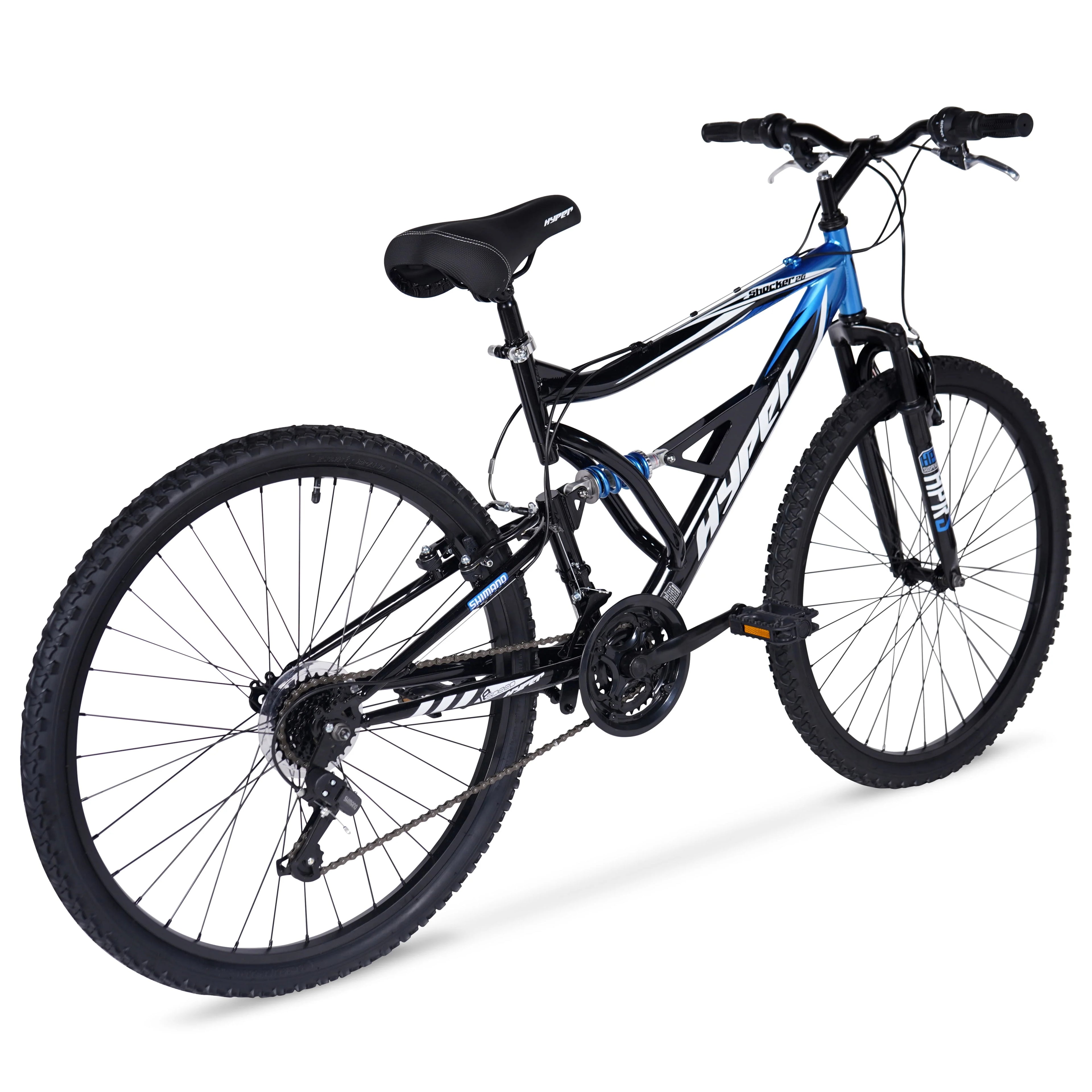 Hyper Bicycles Men's 26 Shocker Mountain Bike, Black/Red A719827