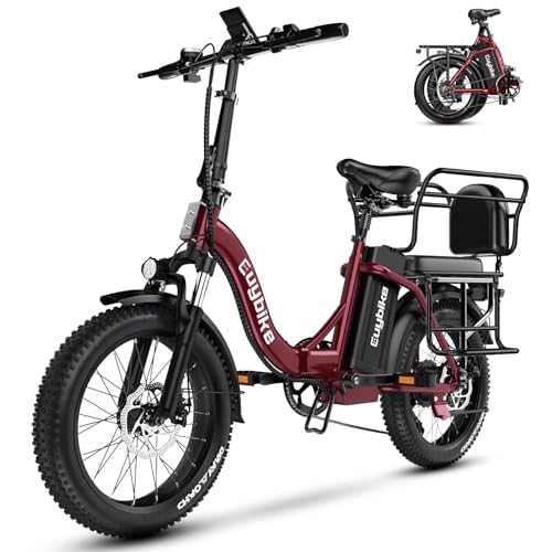 Folding Electric Bike 1000W 48V 20AH Removable Battery 20" Fat Tire for Adults C847123