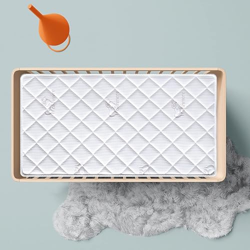 Premium Crib & Toddler Mattress, 100% Knitted Fabric, Hypoallergenic, 5" Thick, Fits Standard Cribs W252468