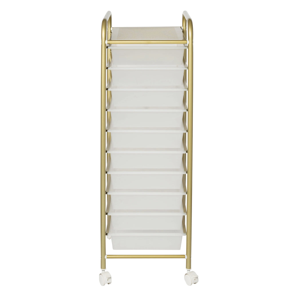 Honey-Can-Do 10-Drawer Rolling Cart, Rainbow N1365