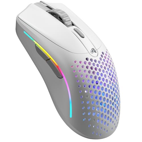 Glorious Gaming Model D 2 Wireless Ergonomic Mouse, 66g, White V612