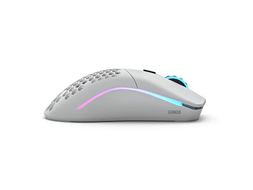 Glorious Gaming Model D 2 Wireless Ergonomic Mouse, 66g, White V612