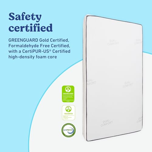 Graco 6-Inch Dual-Comfort Crib & Toddler Mattress, GREENGUARD Gold Certified V830838