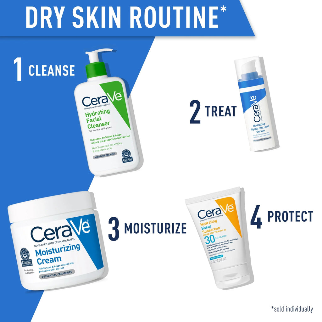 CeraVe Moisturizing Cream for Face and Body, 8 oz N970938