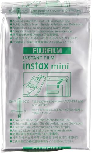 Fujifilm INSTAX Mini Instant Film 2 Pack (20 Sheets) White I6564