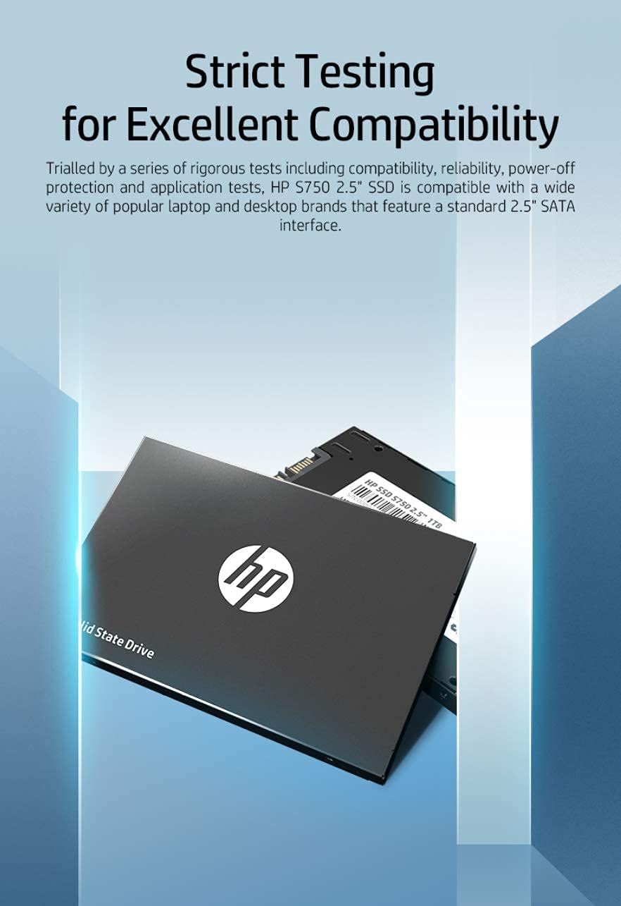 HP S750 1TB Internal PC SSD SATA III 2.5 Inch N8226