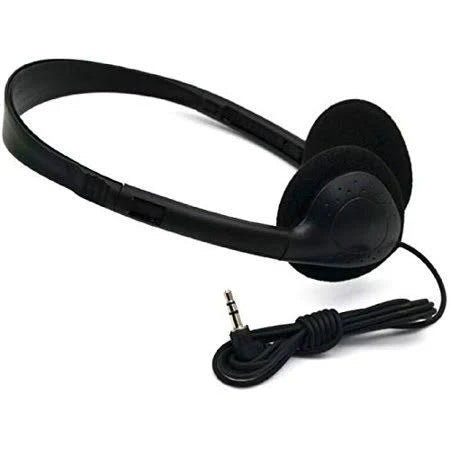 Bulk Over The Head Inexpensive Disposable Headphones Wholesale Lot Kids Individually Bagged for Schools, Libraries, Hospitals (5
