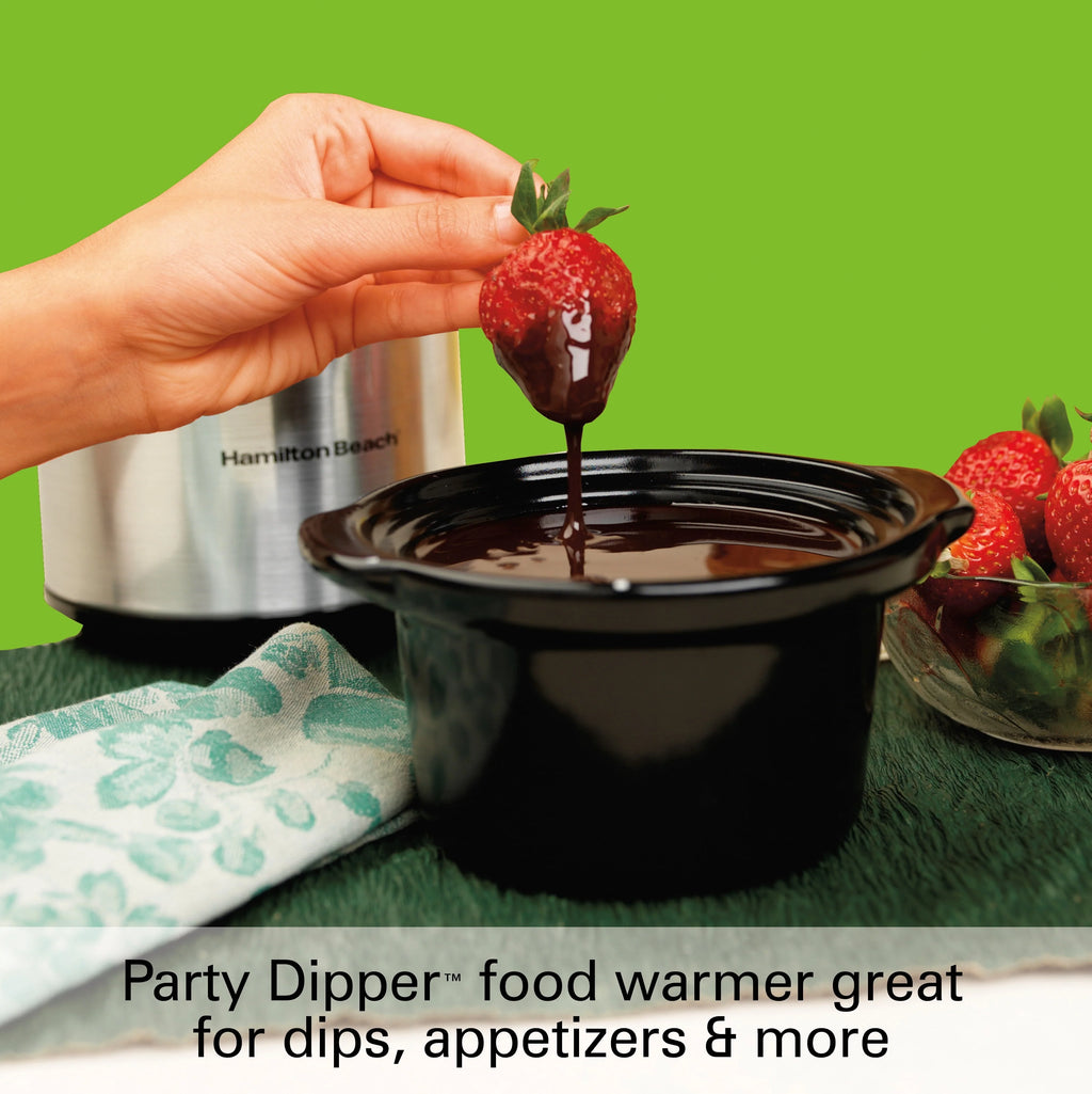 Hamilton Beach Stay or Go Programmable Slow Cooker with Party Dipper, 7 Quart, Red M628782
