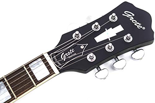 GROTE Semi-Hollow Electric Guitar P90 Grey P43324