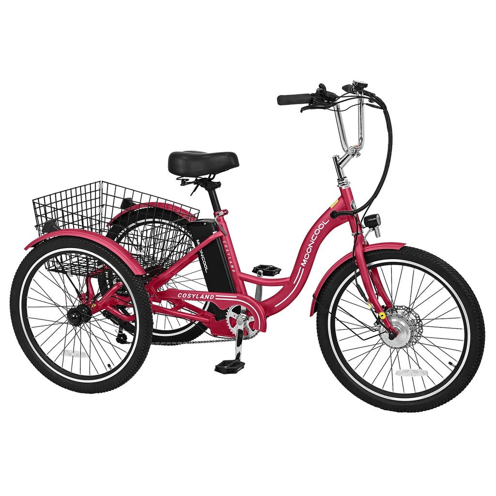 Lilypelle Adult Electric Tricycle 3-Wheel Bike for Seniors E1378