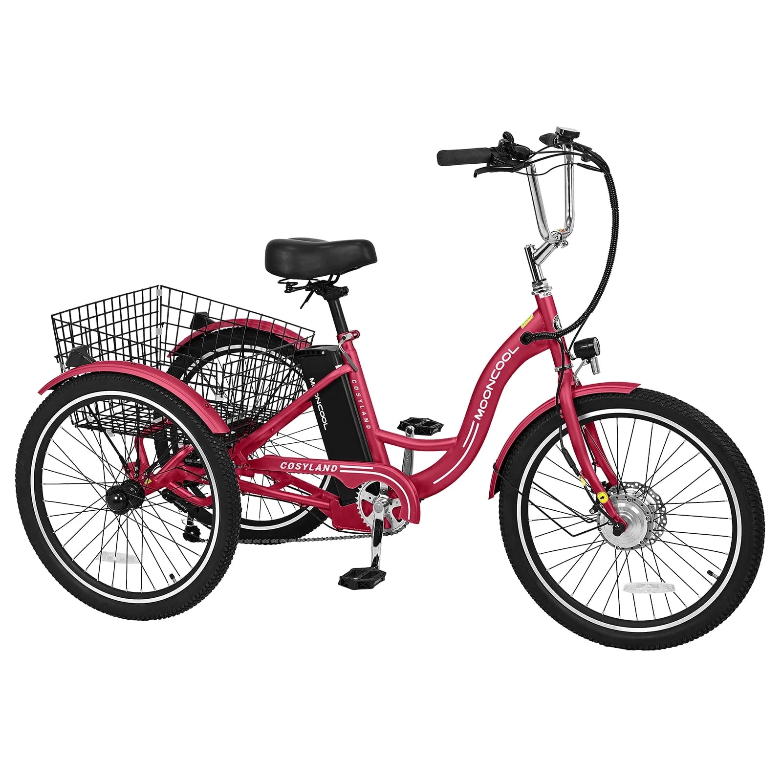 Lilypelle Adult Electric Tricycle 3-Wheel Bike for Seniors E1378
