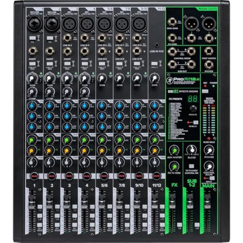 Mackie ProFX10 Go 10-channel Battery-powered Mixer with USB and Effects V810787