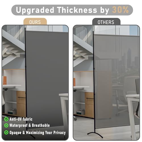 Room Divider Folding Privacy Screens, 3 Panel Portable Partition Q514484